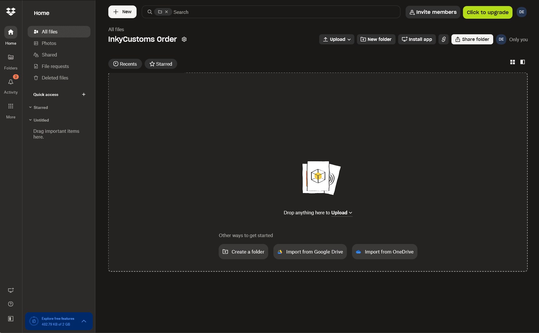 Step 4 - Your new folder has been created