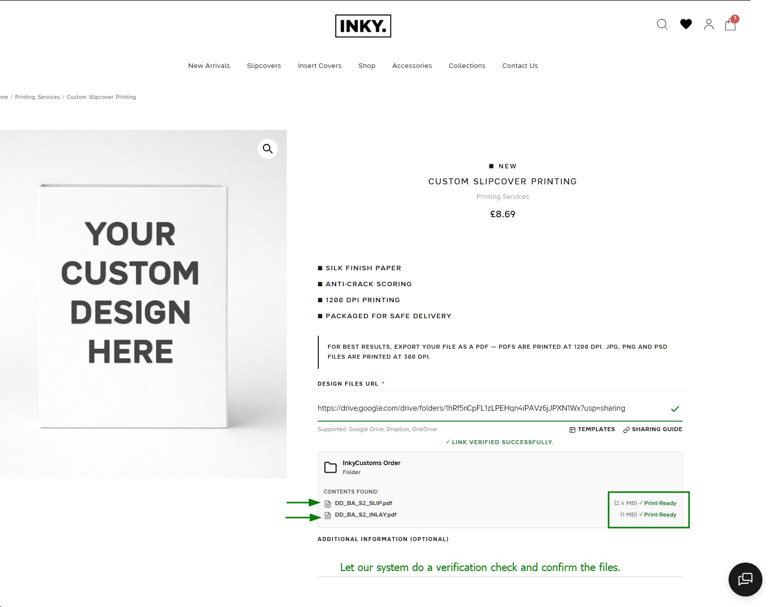 Step 12 - Link Verified Successfully with your files listed