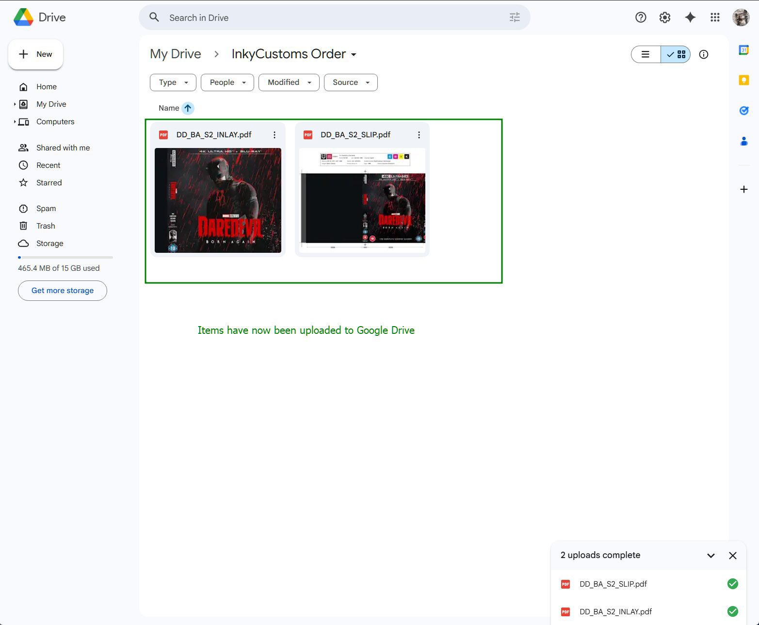 Step 7 - Confirm your files are showing in the folder